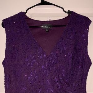 Sequin Lace Sleeveless Maxi Dress